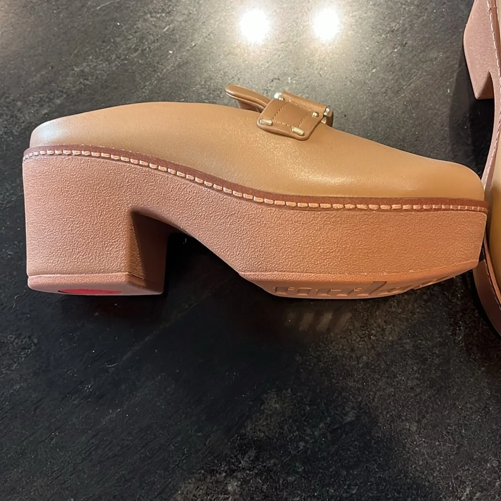 Fitflop Platform Mules sz 6. Light Tan - Picture 5 of 9